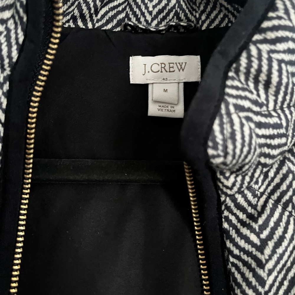 J. Crew Black and White Chevron Vest - Picture 4 of 4